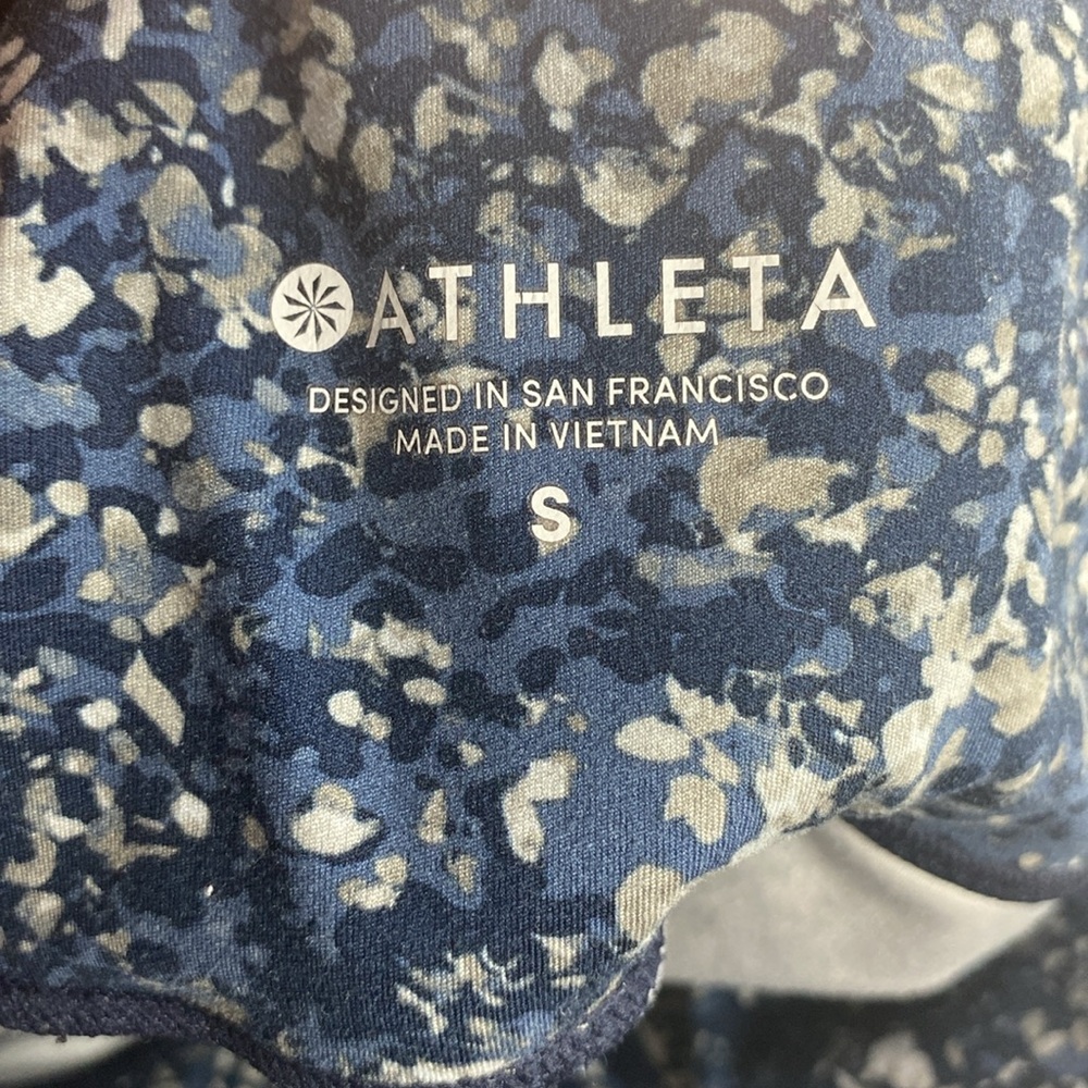 Athleta Leggings Blue&Black Small - Picture 8 of 10